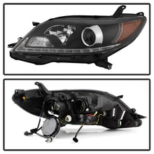 Load image into Gallery viewer, Spyder Toyota Sienna 2011-2014  Projector Headlights - DRL LED - Black PRO-YD-TSEN11-DRL-BK
