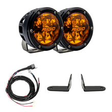 Load image into Gallery viewer, Rigid Industries 2017+ Polaris Pro R/Turbo R Revolve Amber PRO A-Pillar Light Kit

