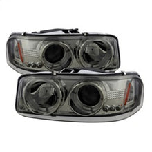 Load image into Gallery viewer, Spyder GMC Sierra 1500/2500/3500 99-06 Projector Headlights LED Halo LED Smoke PRO-YD-CDE00-HL-SMC
