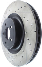 Load image into Gallery viewer, StopTech Slotted &amp; Drilled Sport Brake Rotor - 2015 Ford Mustang GT - Front Right
