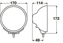 Load image into Gallery viewer, Hella Rallye 4000 Compact Black Driving Lamp w/ Bulb and Stone Shield
