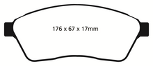 Load image into Gallery viewer, EBC 10-11 Cadillac SRX 2.8 Turbo Greenstuff Front Brake Pads
