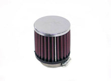 Load image into Gallery viewer, K&amp;N Universal Chrome Filter-Round Straight 2.125in Flg ID x 3in OD x 3in H
