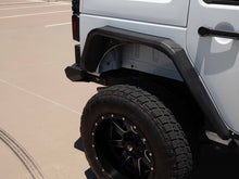 Load image into Gallery viewer, Road Armor 07-18 Jeep Wrangler JK Stealth Front Fender Flare Body Armor w/LED DRL - Tex Blk
