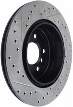 Load image into Gallery viewer, StopTech 2011-2013 BMW 535i / 2012-2016 BMW 640i Slotted &amp; Drilled Rear Left Brake Rotor
