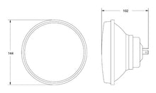 Load image into Gallery viewer, Hella Vision Plus 5-3/4in Round Conversion H4 Headlamp High/Low Beam - Single Lamp
