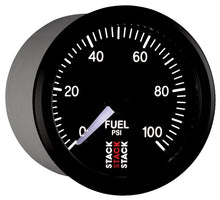 Load image into Gallery viewer, Autometer Stack 52mm 0-100 PSI 1/8in NPTF Male Pro Stepper Motor Fuel Pressure Gauge - Black

