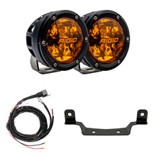 Load image into Gallery viewer, Rigid Industries 2017+ Polaris Pro R/Turbo R Revolve Amber PRO Grille Light Kit
