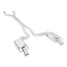 Load image into Gallery viewer, Stainless Works 2009-15 Cadillac CTS-V Sedan 3in Catback System X-Pipe Chambered Mufflers 4in Tips
