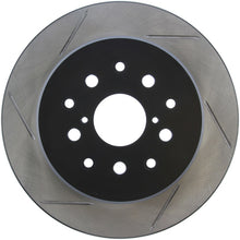 Load image into Gallery viewer, StopTech Power Slot 00-05 Lexus IS300 Rear Right SportStop Slotted Rotor
