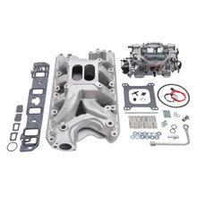 Load image into Gallery viewer, Edelbrock Manifold And Carb Kit Performer RPM Air-Gap Small Block Ford 351W Natural Finish
