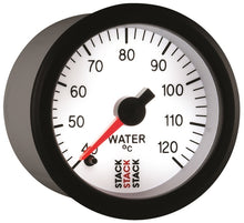 Load image into Gallery viewer, Autometer Stack 52mm 40-120 Deg C 1/8in NPTF Male Pro Stepper Motor Water Temp Gauge - White

