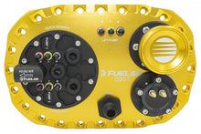 Load image into Gallery viewer, Fuelab Quick Service Surge Tank w/49442 Lift Pump &amp; Single 500LPH Brushless Pump w/Controller - Gold

