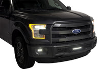 Load image into Gallery viewer, Putco 15-17 Ford F-150 - SS Black Punch Design w/ 10in Luminix Light bar Bumper Grille Inserts
