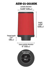 Load image into Gallery viewer, AEM DryFlow Air Filter AIR FILTER KIT 2.5in X 9in DRYFLOW
