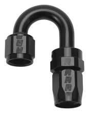 Load image into Gallery viewer, Russell Performance -6 AN Black 180 Degree Full Flow Swivel Hose End
