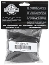 Load image into Gallery viewer, K&amp;N Filter Wrap Drycharger Oval Tapered Black - 3.25in Base I/S Width x 2.5in Top I/S Width x 7in H

