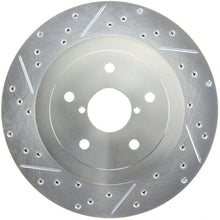 Load image into Gallery viewer, StopTech Select Sport 05-07 Subaru Impreza (DOES NOT FIT WRX/STI) Slotted / Drilled Right Rear Rotor
