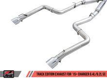 Load image into Gallery viewer, AWE Tuning 2015+ Dodge Charger 6.4L/6.2L Supercharged Track Edition Exhaust - Chrome Silver Tips

