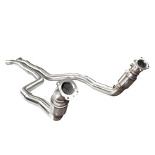 Load image into Gallery viewer, Kooks 2016+ Cadillac ATS-V 3in Green Catted Downpipes
