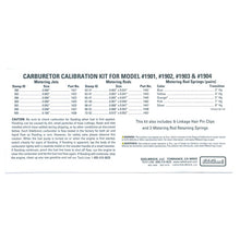 Load image into Gallery viewer, Edelbrock Calibration Kit for 1901 / 1902 / 1903 / 1904
