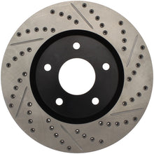 Load image into Gallery viewer, StopTech 1/02-05 Infiniti G35 (alloy disc) / 6/02-05 Nissan 350Z Slotted &amp; Drilled Right Front Rotor
