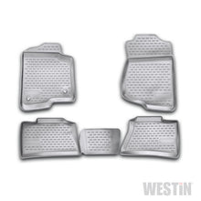 Load image into Gallery viewer, Westin 2007-2013 Chevrolet Silverado 1500/2500HD/3500HD Crew Cab Profile Floor Liners 4pc - Black
