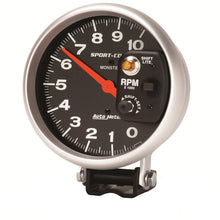 Load image into Gallery viewer, Autometer Sport-Comp 5 inch 10,000 RPM Pedestal Mount Tachometer (Shift-Lite on Control Shield)
