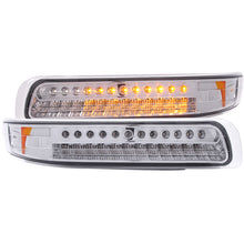 Load image into Gallery viewer, ANZO 1999-2002 Chevrolet Silverado 1500 LED Parking Lights Chrome w/ Amber Reflector
