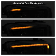 Load image into Gallery viewer, xTune 16-18 Toyota Tacoma SR/SR5 DRL Proj Headlights w/Turn Signal - Blk Smk (PRO-JH-TTA16-SR-BSM)
