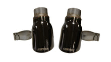 Load image into Gallery viewer, Corsa 15-17 Dodge Charger R/T Pursuit Valance 2.5in Inlet / 4in Outlet Black PVD Tip Kit
