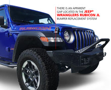 Load image into Gallery viewer, Go Rhino 07-20 Jeep Wrangler JL/JLU/JK/JKU/Gladiator JT Rockline Full Width Bumper w/ Overrider
