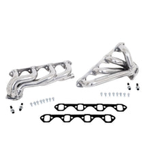Load image into Gallery viewer, BBK 87-95 Ford F150 Truck 5.8 351 Shorty Unequal Length Exhaust Headers - 1-5/8 Silver Ceramic
