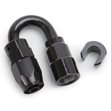 Load image into Gallery viewer, Russell Performance 5/16in SAE Quick Disc Female to -6 Hose Black 180 Degree Hose End

