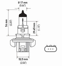 Load image into Gallery viewer, Hella Bulb H13 12V 60/55W P264T T4 +50 (2)
