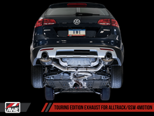 Load image into Gallery viewer, AWE Tuning VW MK7 Golf Alltrack/Sportwagen 4Motion Touring Edition Exhaust - Diamond Black Tips
