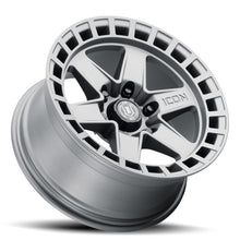 Load image into Gallery viewer, ICON Raider 17x8.5 6x135 6mm Offset 5in BS Titanium Wheel
