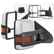 Load image into Gallery viewer, xTune Chevy Silverado 14-16 Heated Amber LED Signal Mirror Chrome MIR-CSIL14S-G3C-PWH-AM-SET
