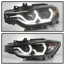 Load image into Gallery viewer, Spyder 12-14 BMW F30 3 Series 4DR Projector Headlights - Black PRO-YD-BMWF3012-AFSHID-BK
