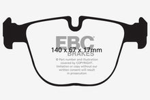 Load image into Gallery viewer, EBC 10+ BMW X5M 4.4 Twin Turbo Redstuff Rear Brake Pads
