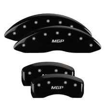 Load image into Gallery viewer, MGP 4 Caliper Covers Engraved Front &amp; Rear i-Vtec Black finish silver ch
