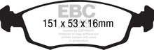 Load image into Gallery viewer, EBC 11+ Fiat 500 1.4 (ATE Calipers) Redstuff Front Brake Pads
