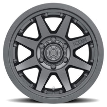 Load image into Gallery viewer, ICON Rebound Pro 17x8.5 6x5.5 25mm Offset 5.75in BS 93.1mm Bore Satin Black Wheel
