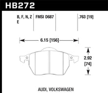 Load image into Gallery viewer, Hawk 00-02 Audi TT Base/Quattro 1.8L DTC-60 Race Front Brake Pads

