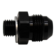 Load image into Gallery viewer, DeatschWerks 8AN Male Flare to M12 X 1.5 Male Metric Adapter (Incl Washer) - Anodized Matte Black
