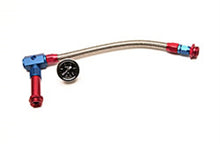Load image into Gallery viewer, Russell Performance -6 AN to 3/8in Female NPT ProFlex Holley 4150 Dual Inlet Carb Kit (Red/Blue)
