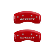 Load image into Gallery viewer, MGP 4 Caliper Covers Engraved Front Honda Engraved Rear Odyssey Yellow finish black ch
