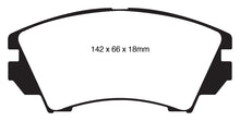Load image into Gallery viewer, EBC 10+ Buick Allure (Canada) 3.0 Redstuff Front Brake Pads
