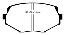 Load image into Gallery viewer, EBC 94-01 Mazda Miata MX5 1.8 Redstuff Front Brake Pads
