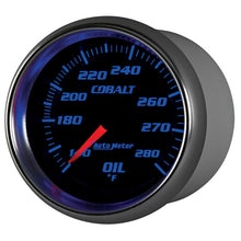 Load image into Gallery viewer, Autometer Cobalt 66.7mm 140-280 Degree F Mechanical Oil Temperature Gauge
